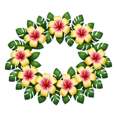 Hawaiian lei sticker