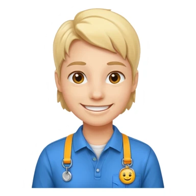 Employee with Lanyards sticker