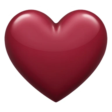 Maroon heart sticker
