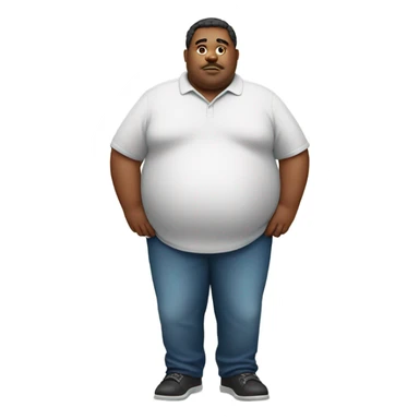 Fat man who has more weight than earth  sticker
