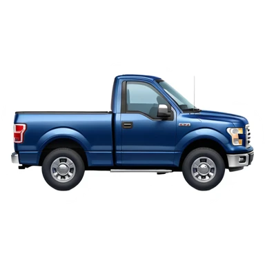Very dark blue Ford F150 truck  sticker
