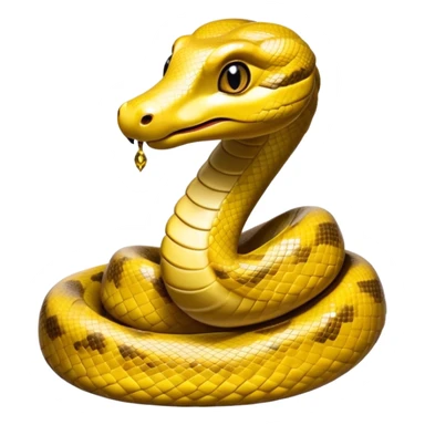 Cinematic Cute Anaconda Portrait Emoji, Head tilted playfully and inquisitively, with a sleek, shimmering body adorned with detailed scale patterns and round, sparkling eyes full of wonder, Simplified yet irresistibly adorable features, highly detailed, glowing with a warm, friendly jungle glow, high shine, affectionate and lively, stylized with a touch of whimsical reptilian charm, soft glowing outline, capturing the essence of a mischievous serpent that feels like it could slither out of the screen into your arms! sticker