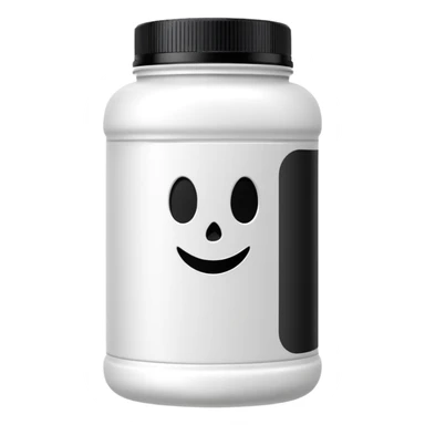 ghost brand protein powder bottle sticker