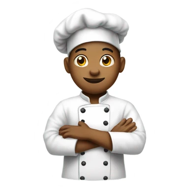 Chef boy kiss hand sticker
