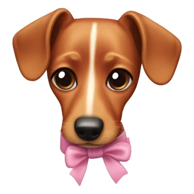 Dachshund in a bun sticker