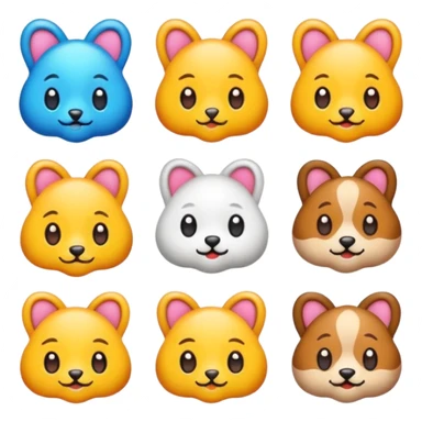 Paws with elements of others emoji1-2 sticker