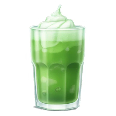 Glass of Iced matcha  sticker