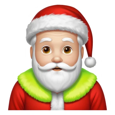 santa at a rave sticker