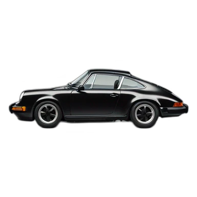 Porsche-911-carrera-vintage-black sticker