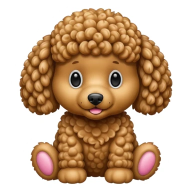 Teddy bear like poodle sticker
