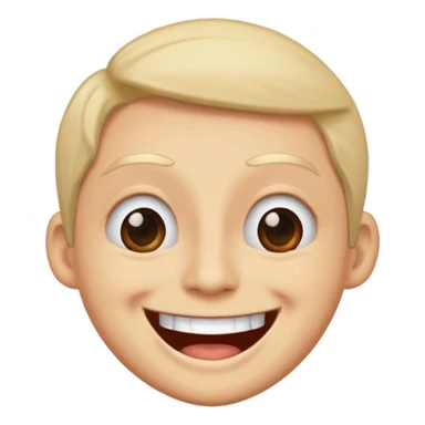 Eye roll laughing sticker