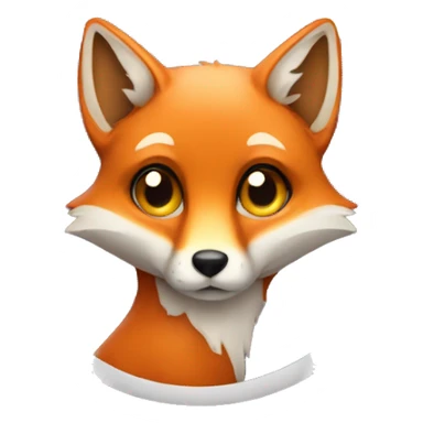 Fox with an aureole  sticker