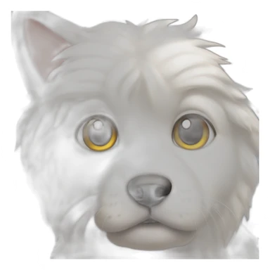 Un chien sur un chat sticker