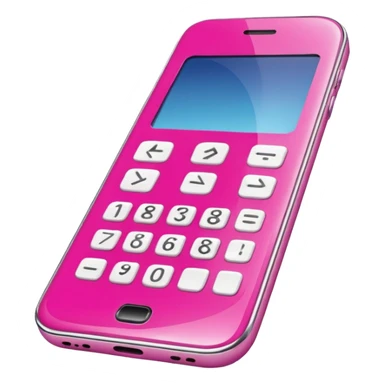 pink mobile phone sticker
