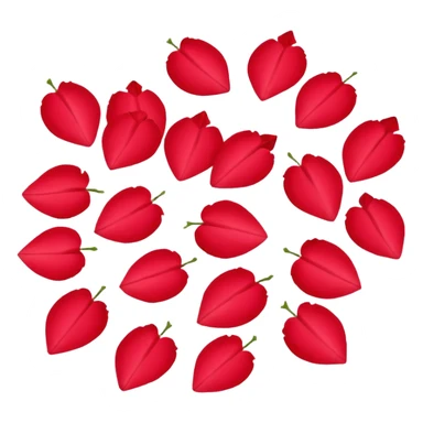 Rose petals sticker