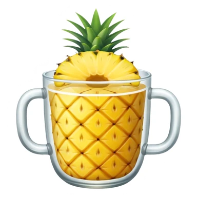 Pineapple in a cup sticker
