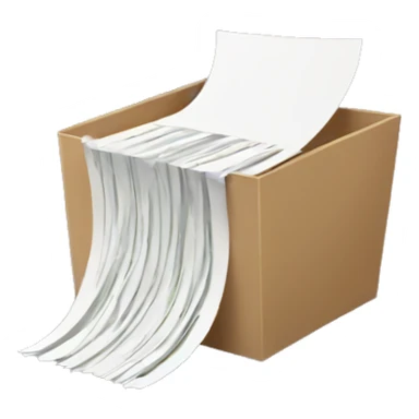 paper shredding into stripes sticker