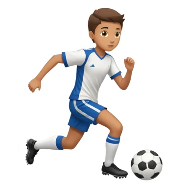 6th grader playing soccer sticker