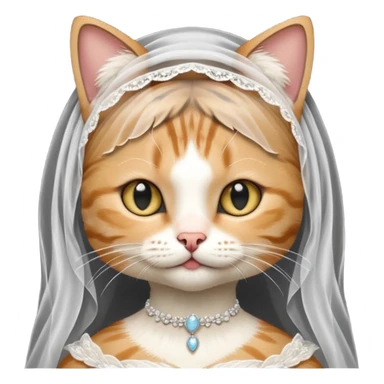 tabby cat brides sticker