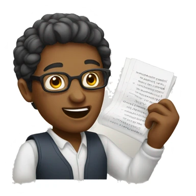 a linguist making a new word sticker