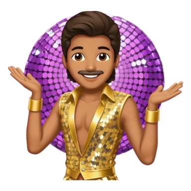 Disco dancer sticker