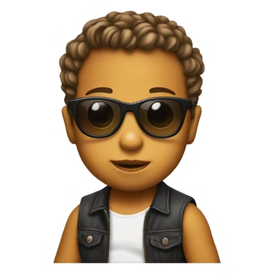 Cool baby with sunglasses  sticker