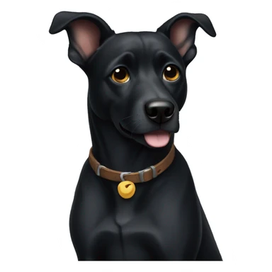 black dog named gypsy sticker