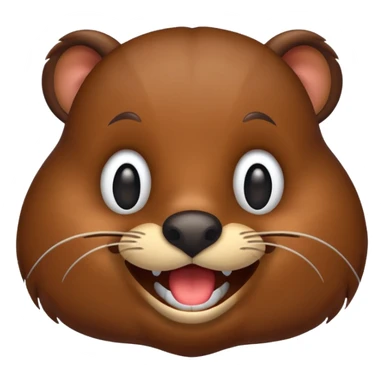 beaver emojis funny sticker