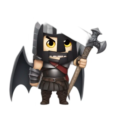 angry berserk guts carrying a huge sword on his shoulder sticker