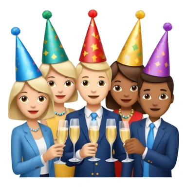 "New Year, Exciting Beginnings, Global Unity, Innovation, Technology, Growth, Celebration" sticker