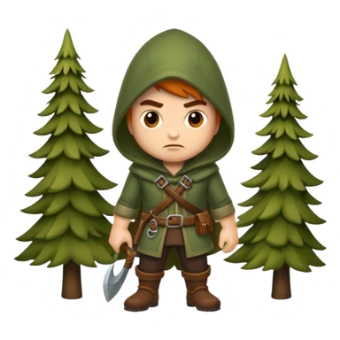 forest rogue character unimpressed stop look sticker