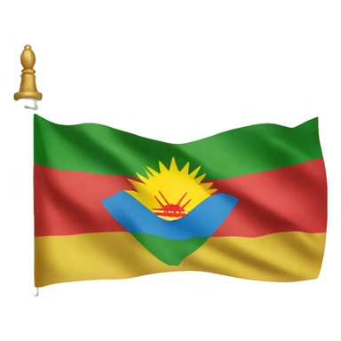 Kurdistan flag make exact flag and make it like apple emojis flag sticker