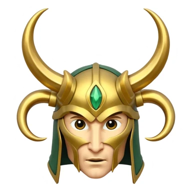 Loki's helmet sticker