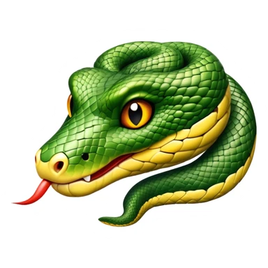 cute snake head sticker