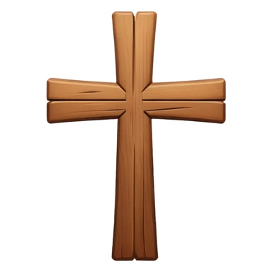 simple cross, Christian symbol sticker