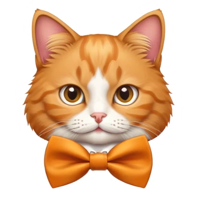 cat wearing a bow tie sticker