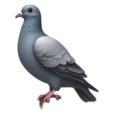 pigeon holding big cross sticker