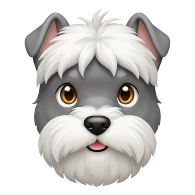 schnauzerwhite mini schnauzer sticker
