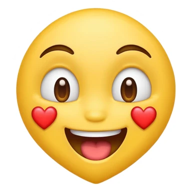 Emoji drooling with heart eyes sticker