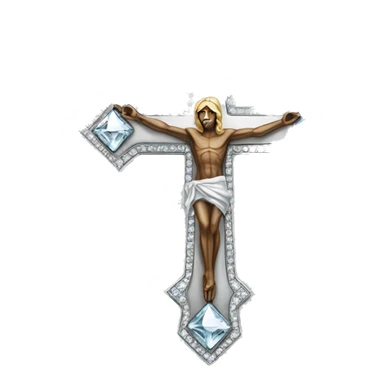 diamond crucifix sticker