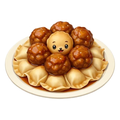 Wontons Beef Meatballs sticker