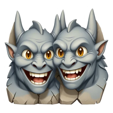 Gargoyles tearing up from laughing sticker