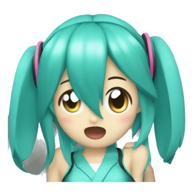 hatsune miku singing sticker