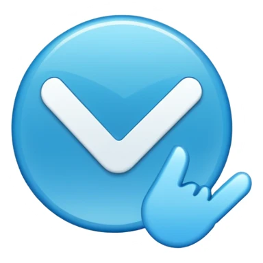 Creame el emoji d3 la verificacion azul 100% como la de t8ktok sticker
