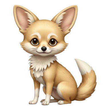 Fennec-Fox-Civet-chihuahua-hybrid, full body sticker