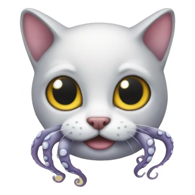 an octopus cat sticker