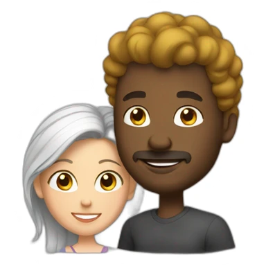 wife love black husband and white wife sticker