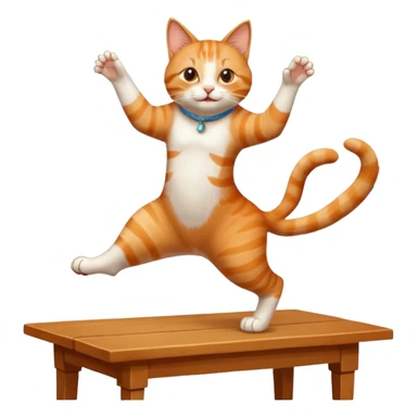 Cat dancing on table





 sticker