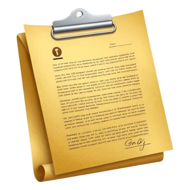 Professional safe guarantee contract golden paper signed sticker