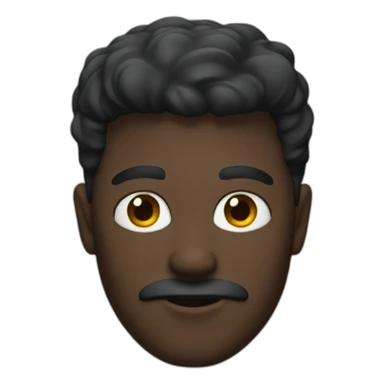 Homme noir aux yeux bleus  sticker